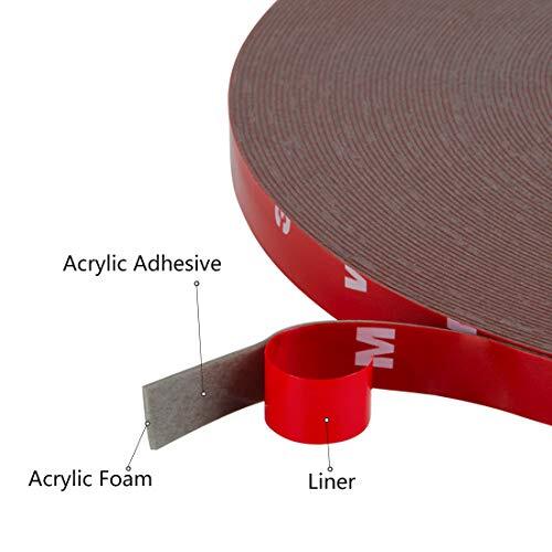 CloudBuyer 108 Ft Double Sided Mounting Tape Heavy Duty, Assorted Sizes