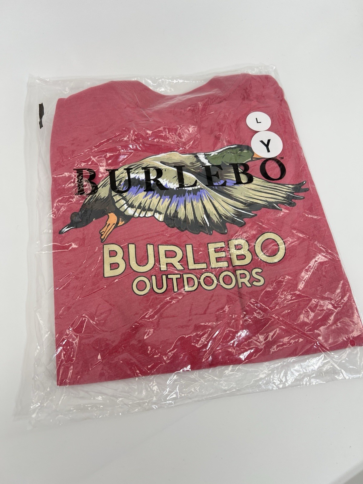 NWT Burlebo Duck Hunting Youth Boys 11-12 Size L Red Graphic Tshirt