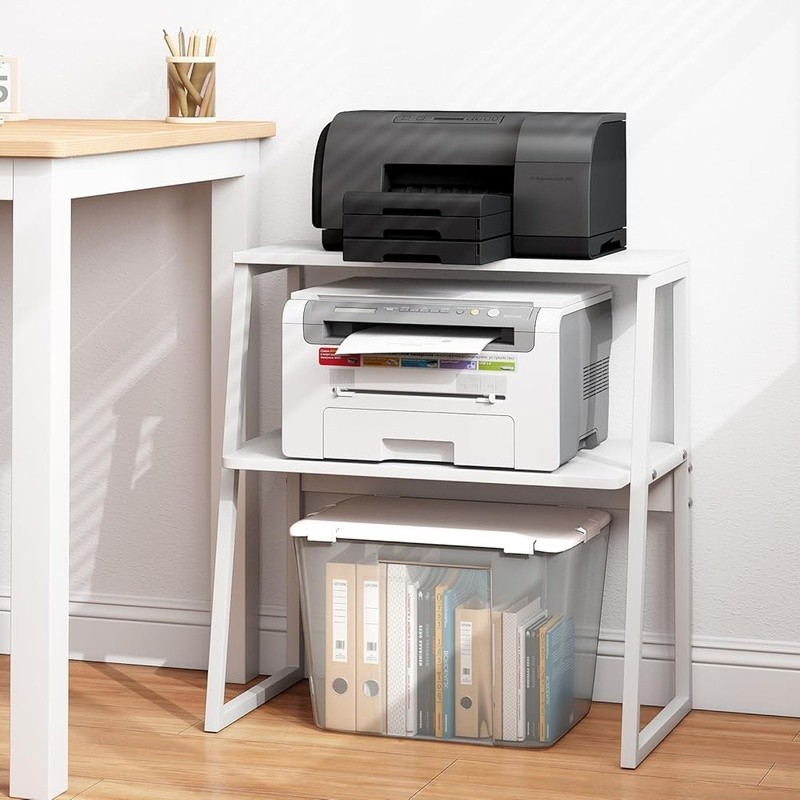 3 Tier Printer Stand Desk Shelf Multi-Purpose Storage Organizer Easy Assembly US