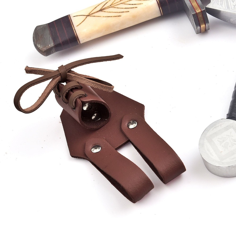 Genuine Leather Dagger Holster Medieval Adjustable Sword Frog Multiple Tool Hold