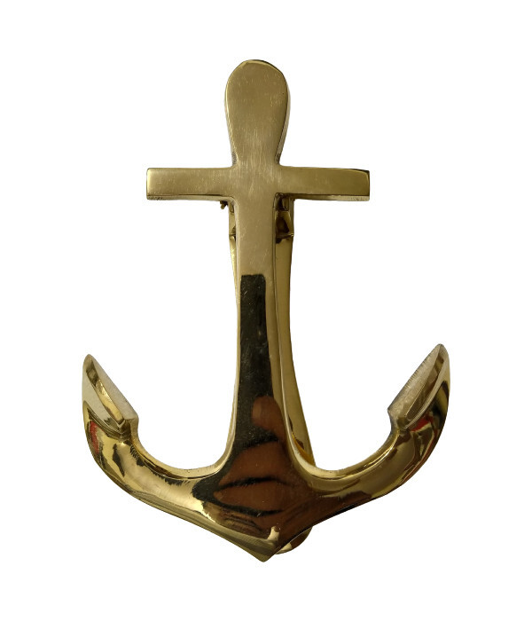 Brass Anchor Door Knocker Solid Brass Ship Anchor