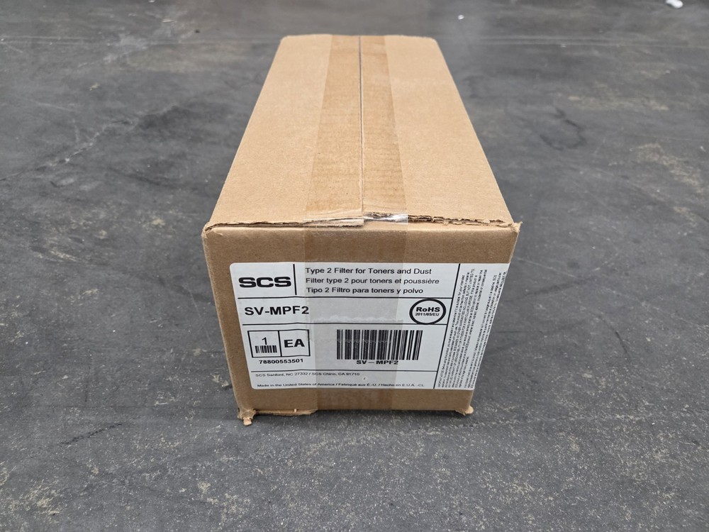 SCS SV-MPF2 Type 2 Filter for Toner and Dust NEW