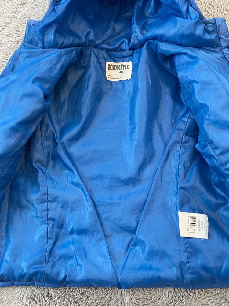 Kidkind Boys Blue Jacket, Size 3-4 Years