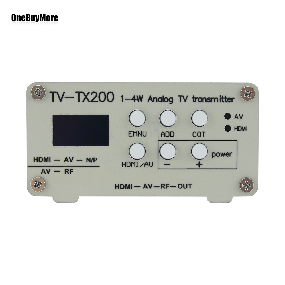 TV-TX200 VHF/UHF Analog TV Transmitter HD/AV Input Analog Signal Transmitter USA