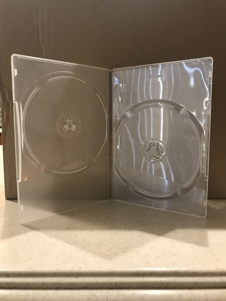 Maxtek Clear Slim 2 Disc CD/DVD/Blu-Ray Case