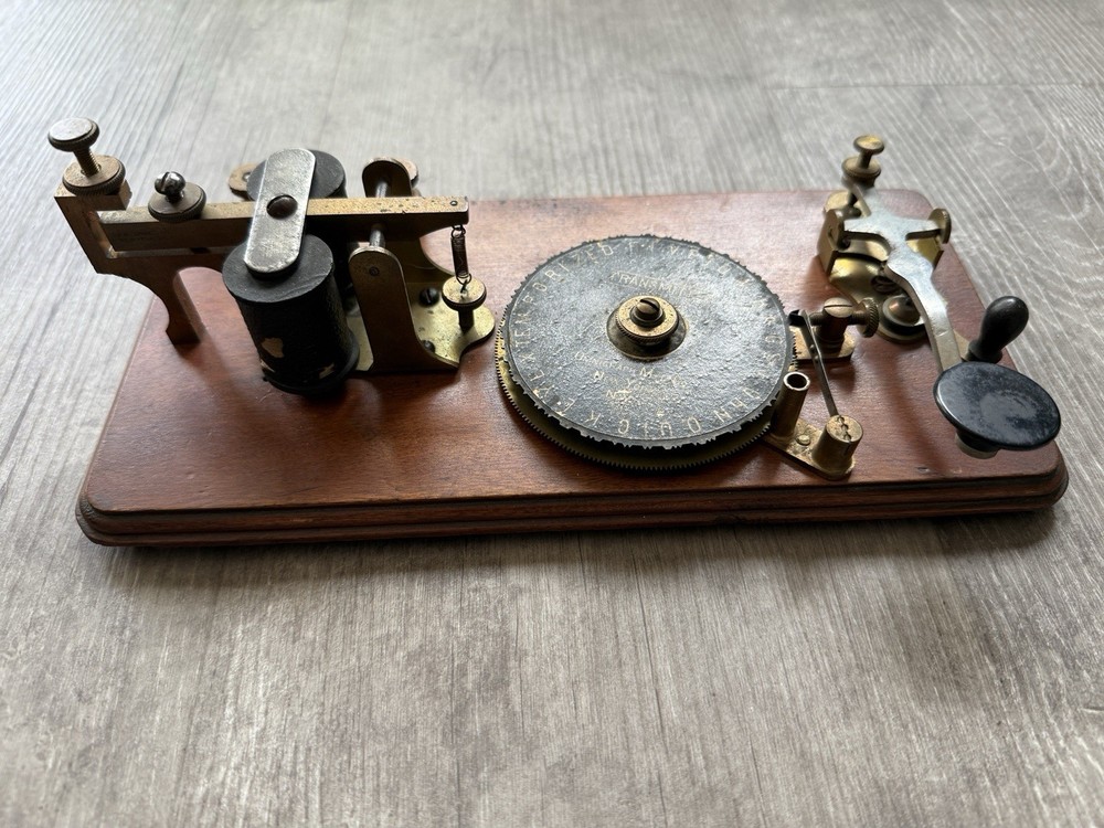 Omnigraph Telegraph Trainer Key Sounder Antique JH Bunnell