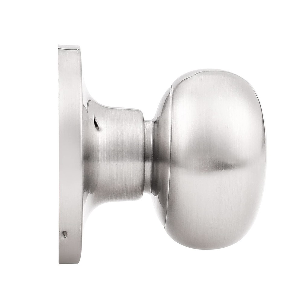 GOBEKOR 2 Pack Single Dummy Door Knobs Brushed Nickel Interior Dummy Knobs fo...