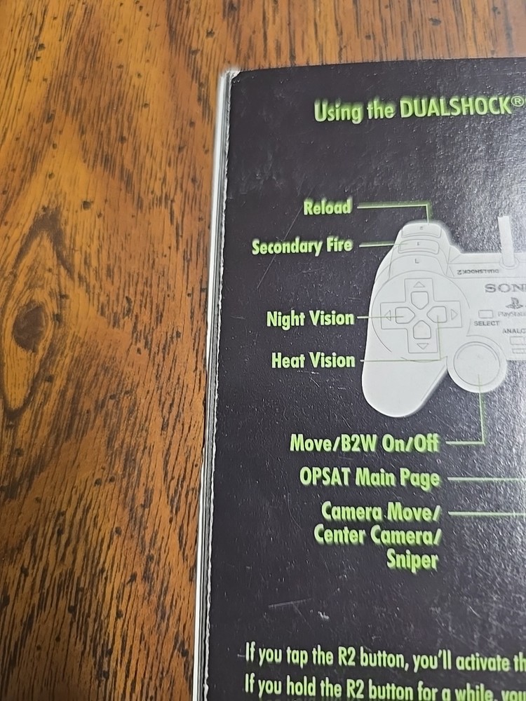 (Manual Only) Splinter Cell Stealth Action Redefined Sony Playstation 2