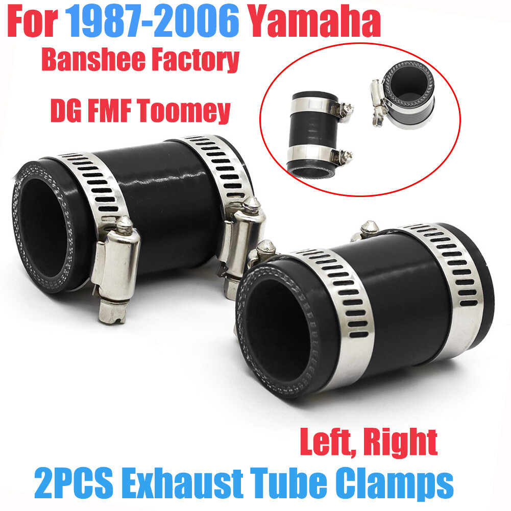 2pcs For 1987-2006 Yamaha Banshee Factory DG FMF Toomey Exhaust Tube Clamps