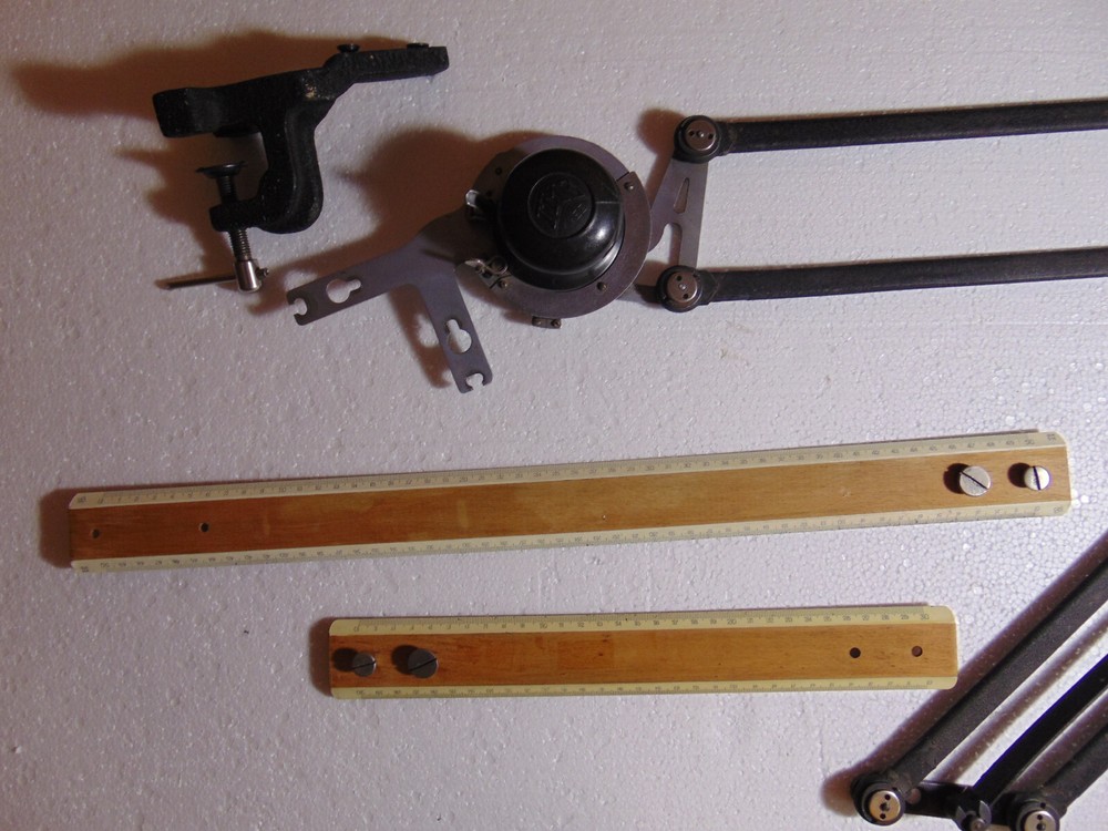 Vintage Drafting Machine Drawing Designer Engineering arms w scales