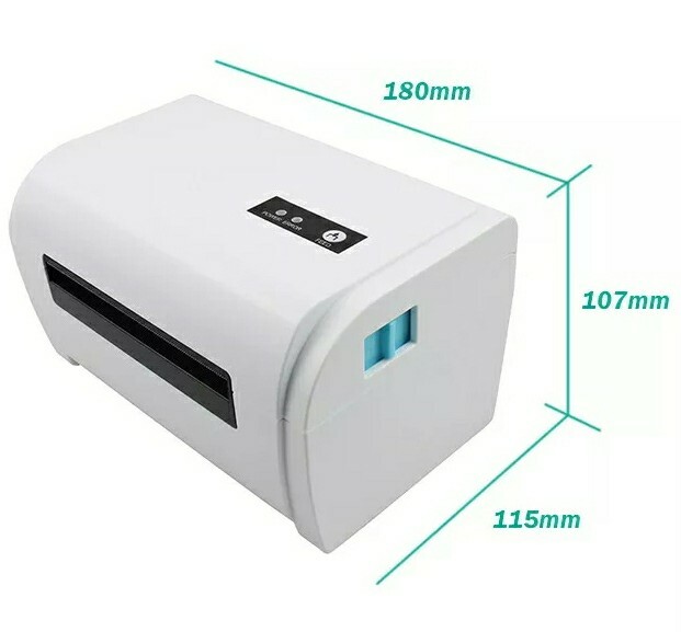 Thermal Barcode Label Printer (USB plug) + 1 roll label paper