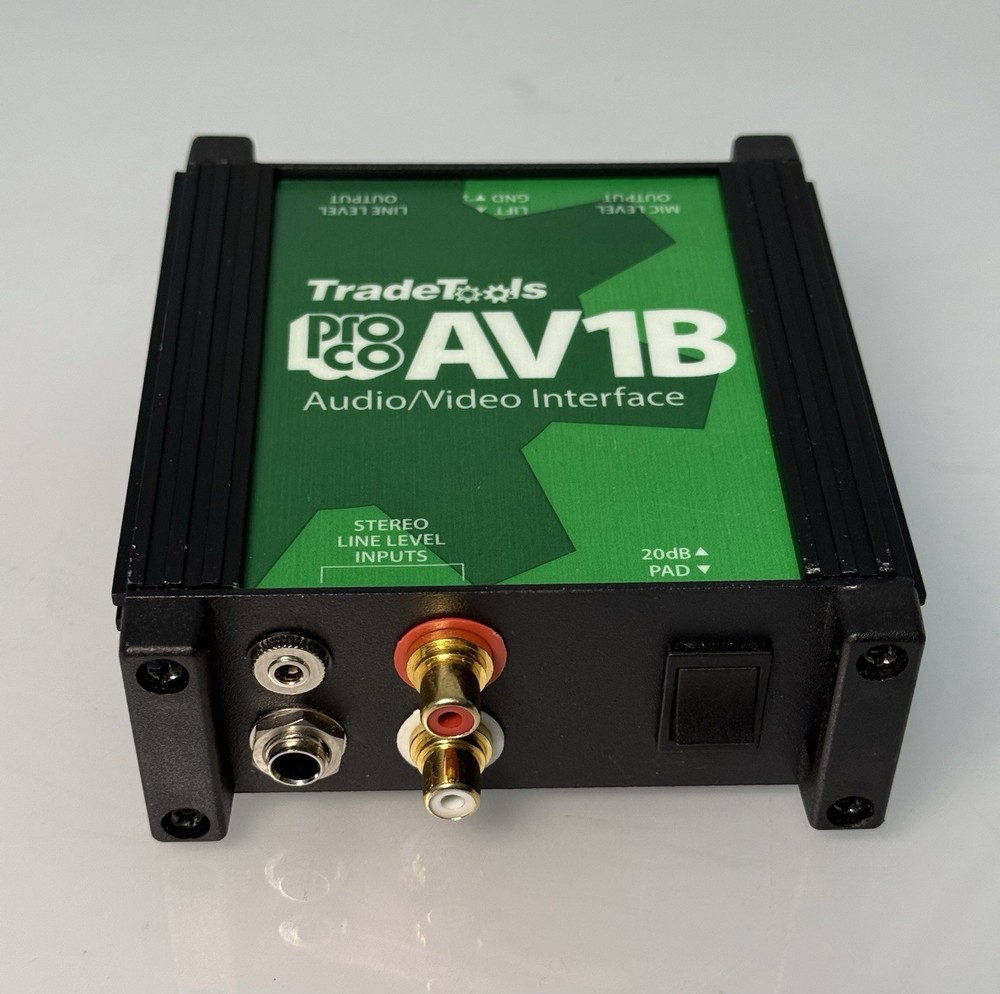 ProCo AV1B 1-Channel Audio- Visual Interface