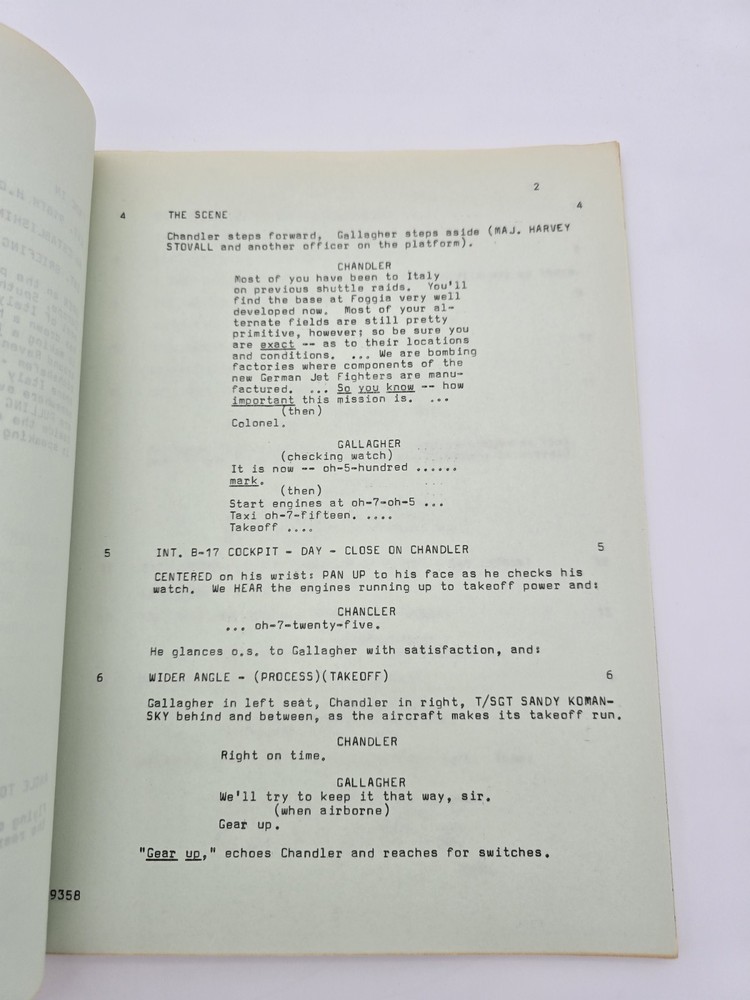 12 O'CLOCK HIGH / William D. Gordon 1966 TV Series Script, "Graveyard"