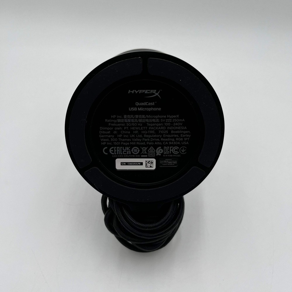 HyperX QuadCast S USB Microphone Black Used