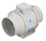 Soler and Palau TD-100X1 4" Duct 135 CFM In-line Mixed Flow Duct - White