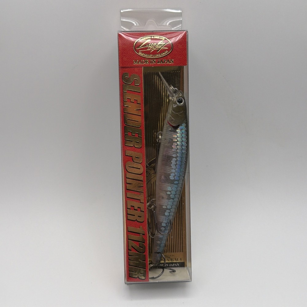 LUCKY CRAFT Slender Pointer 112MR - 722 Zebra MS Ghost Minnow