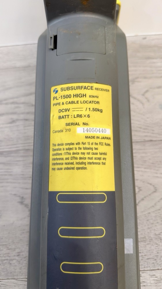 SubSurface Instruments PL-1500 Pipe and Cable Locator with Case
