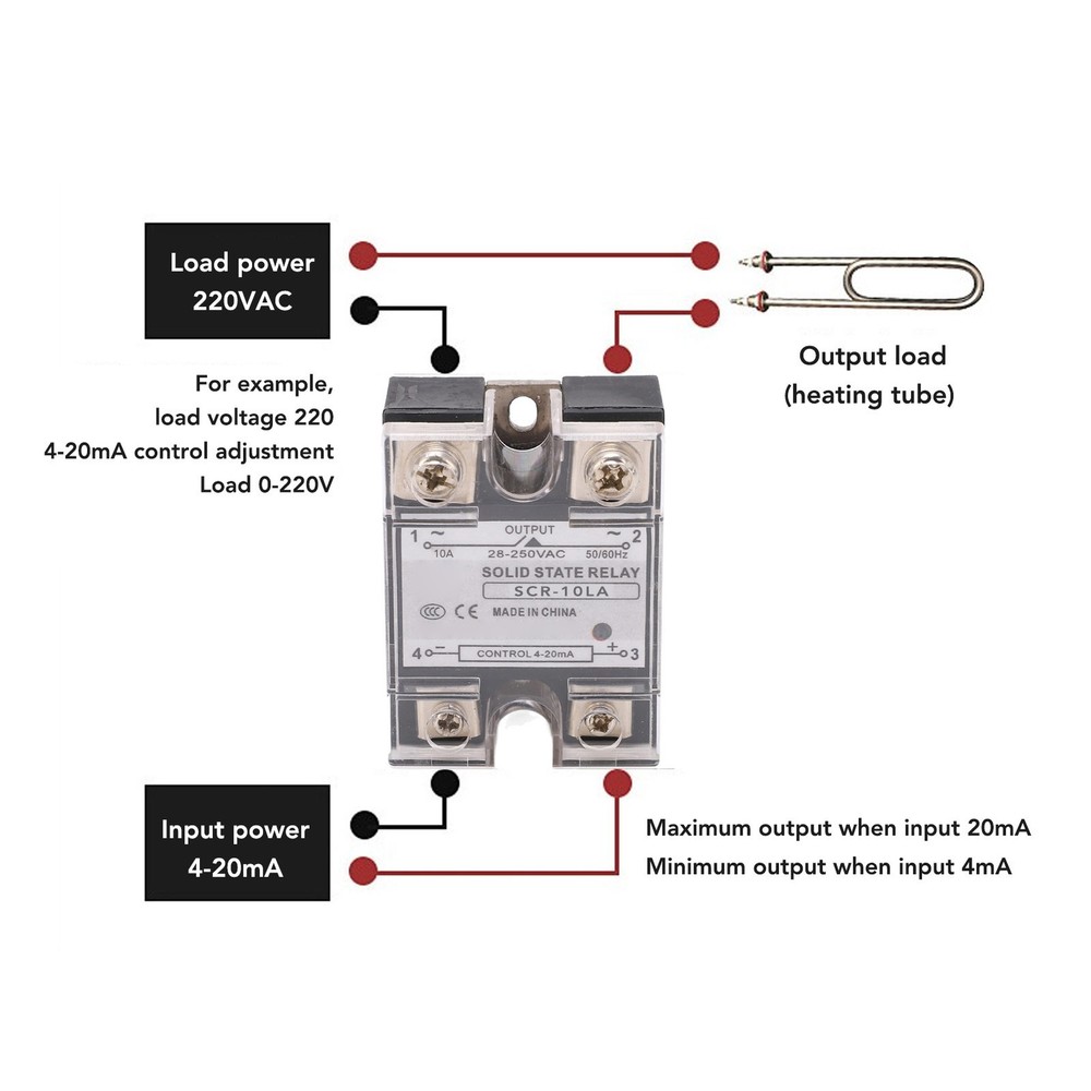 4-20mA Input Solid State Relay For Stepless Regulation In Industrial Lighting