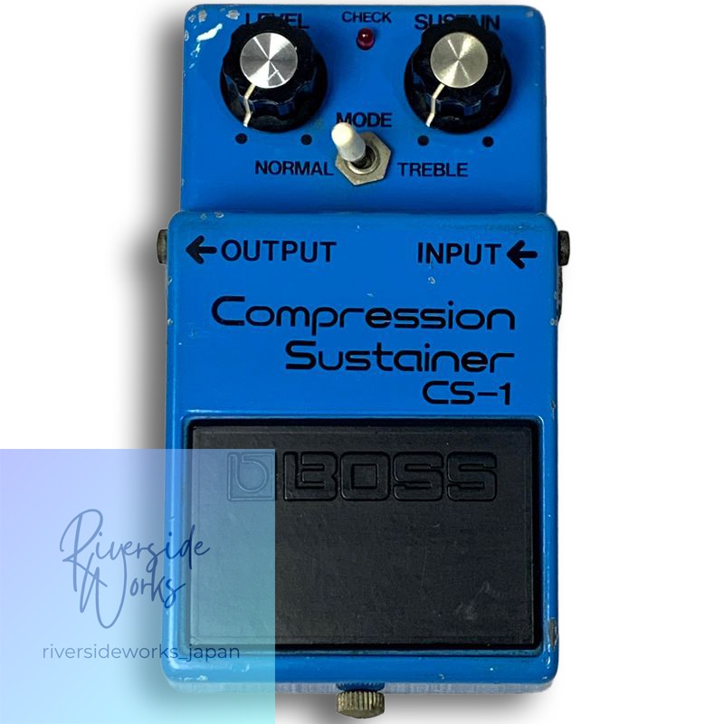 Used BOSS CS-1 Compression Sustainer Pedal Blue