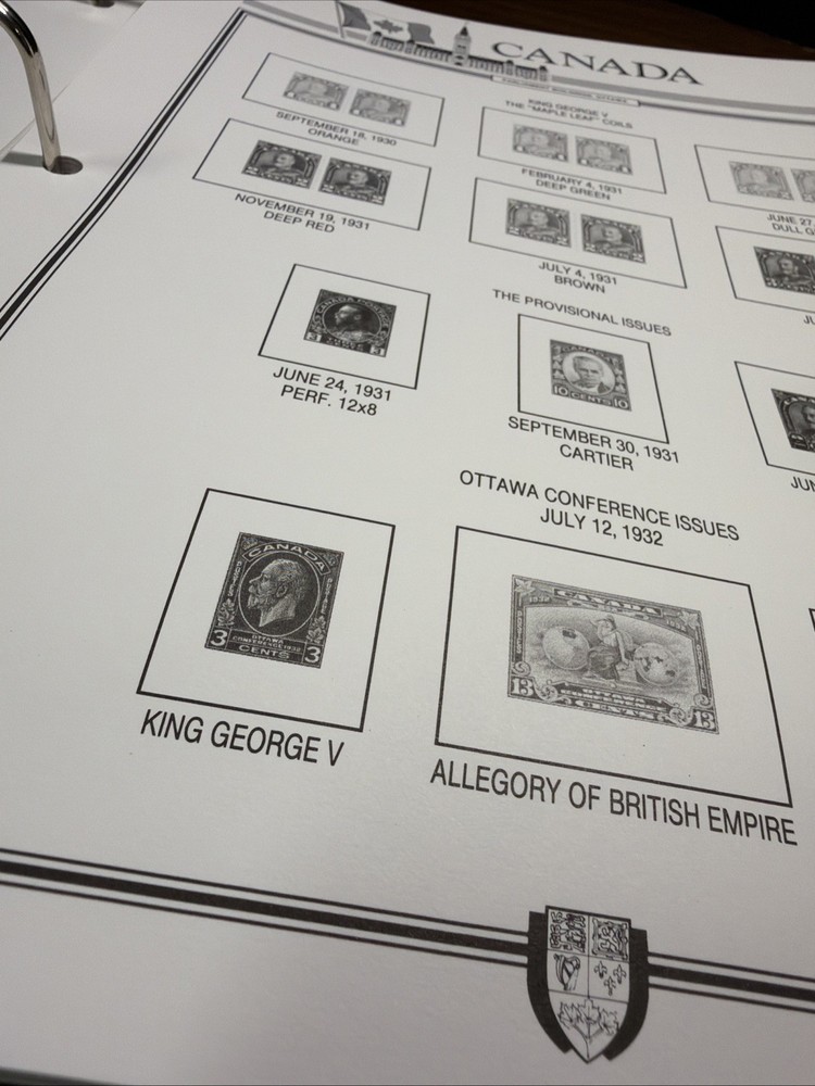 Parliament Canada Stamp Album, 1851-1980