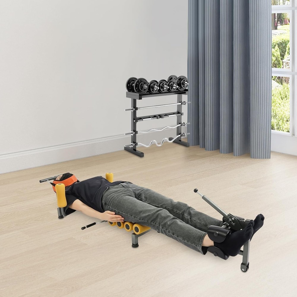 Decompression Back Stretcher, Lumbar Traction Table, Mini Inversion Table for...