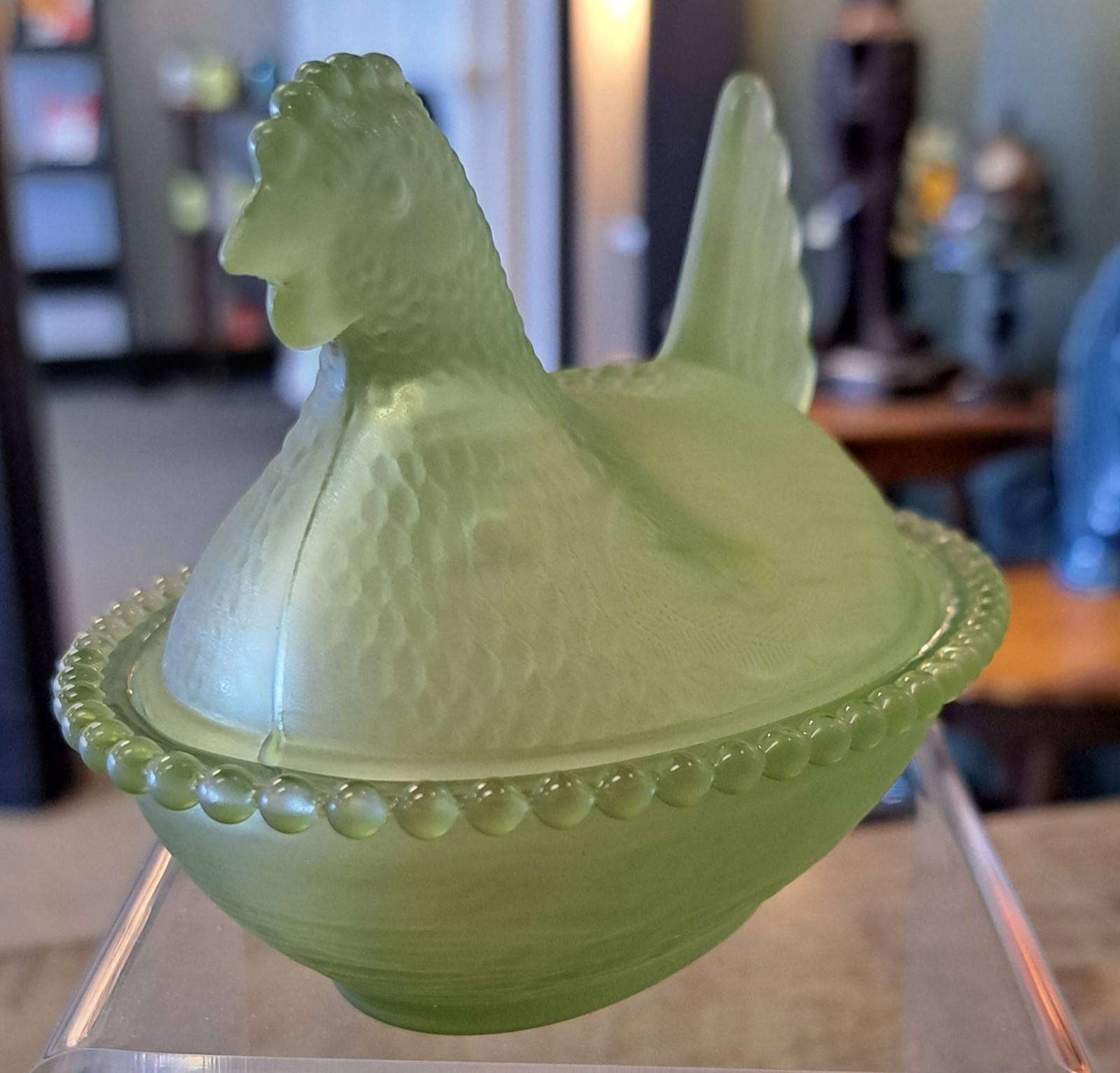 Set Of 6 Hen On Nest, COMPLETE SET OF SATIN ROSE'S CLOSET