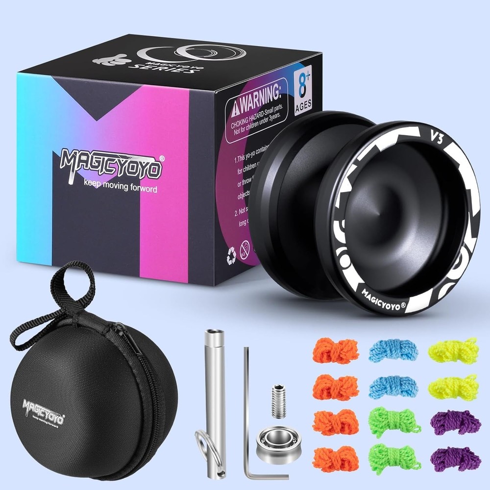 Complete V3 Yoyo Set - Dual Function with 12 Strings & Elegant Gift Packaging