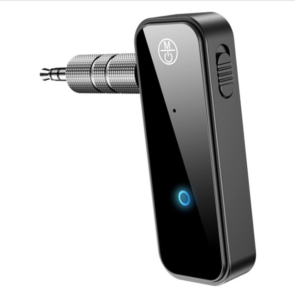 Bluetooth 5.0 Receiver Transmitter Wireless Car Audio AUX Adapter Plug And Play