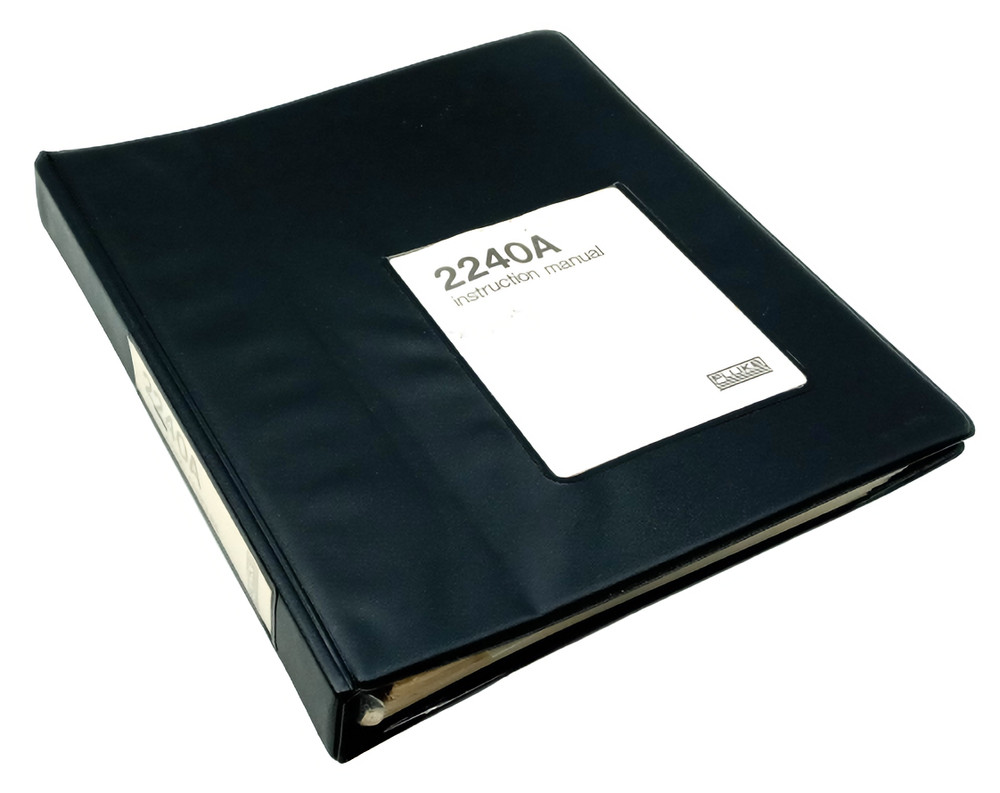 Fluke 2240A Data Logger Instruction Manual