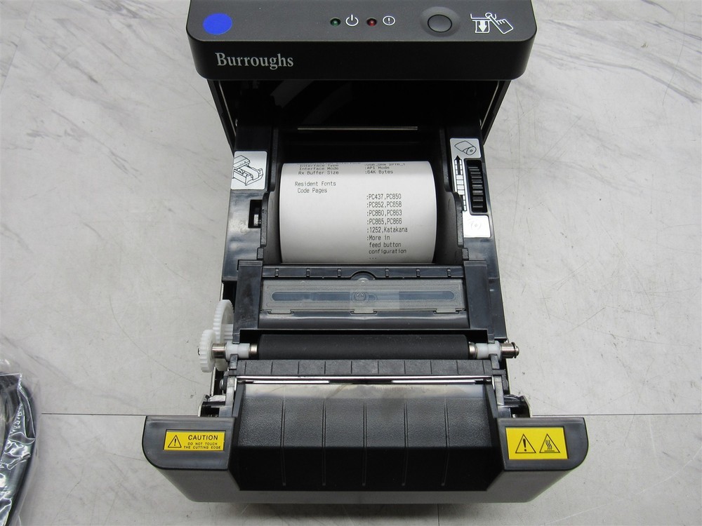 NEW Burroughs SRN2PTR-USB ReceiptNOW Thermal Digital Receipt Printer w/ Adapter
