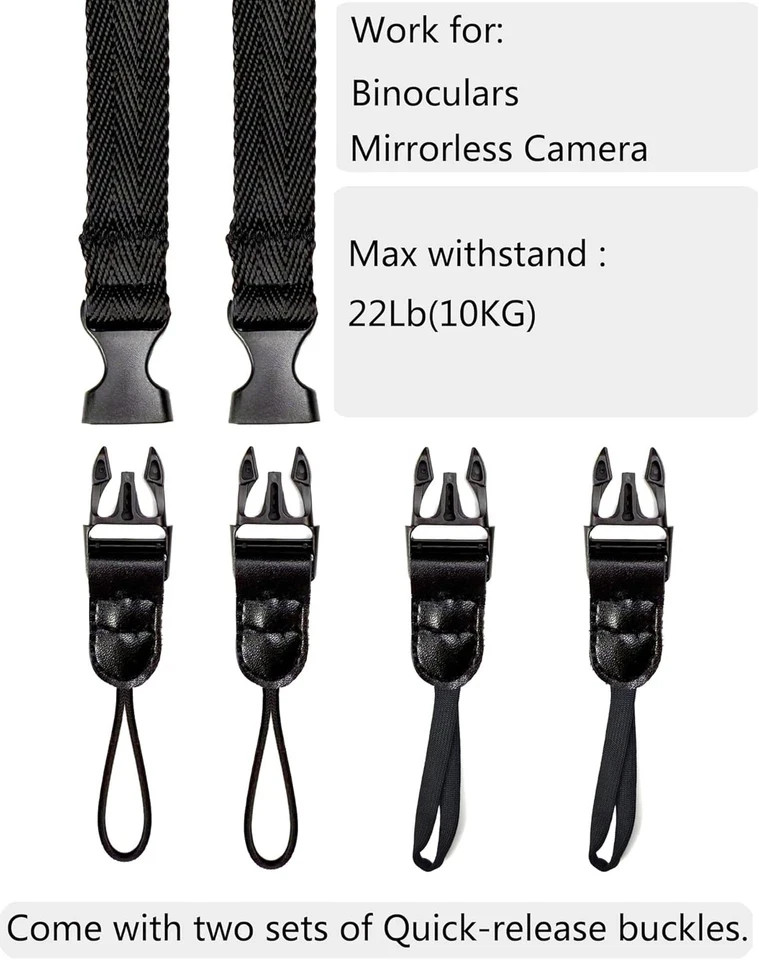 Camera Neck Strap/Thin Washable Soft Strap or Binoculars Strap,39...