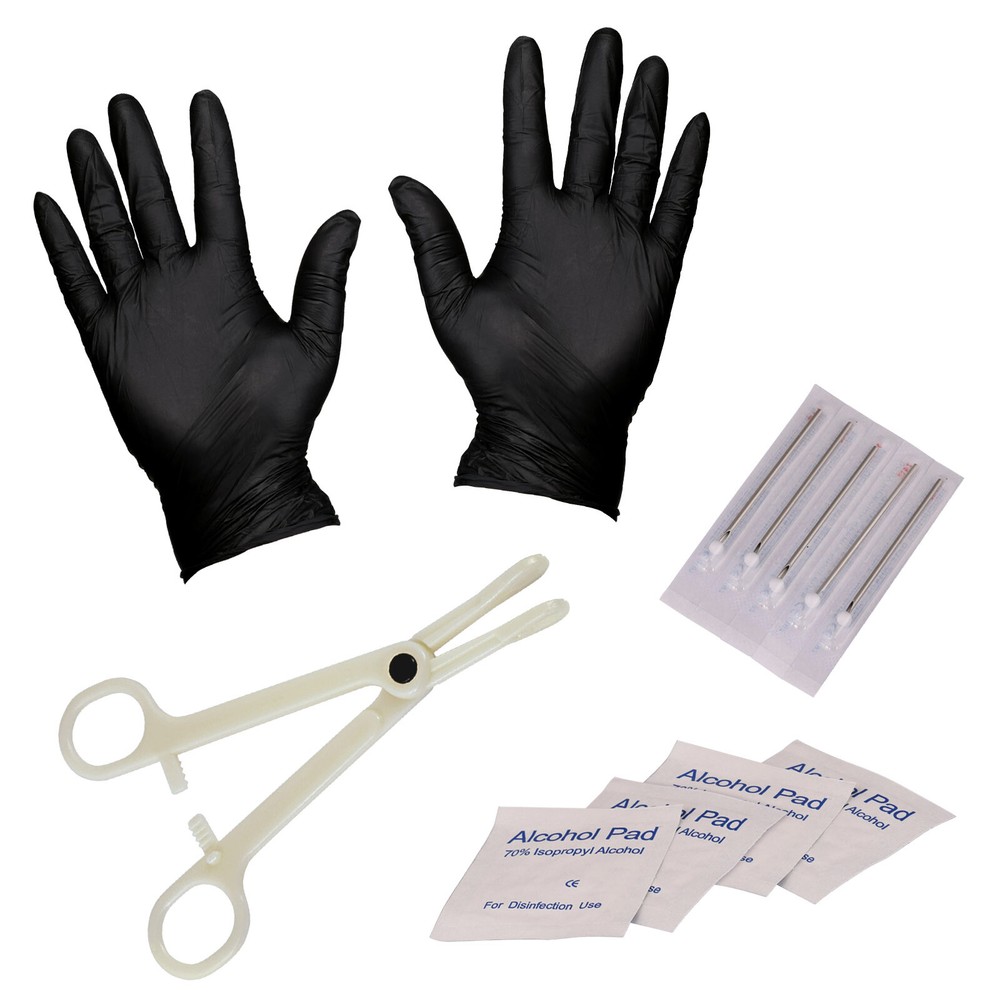 14G Professional Body Piercing Kit Needle Belly Button Ring Navel Piercing Tools