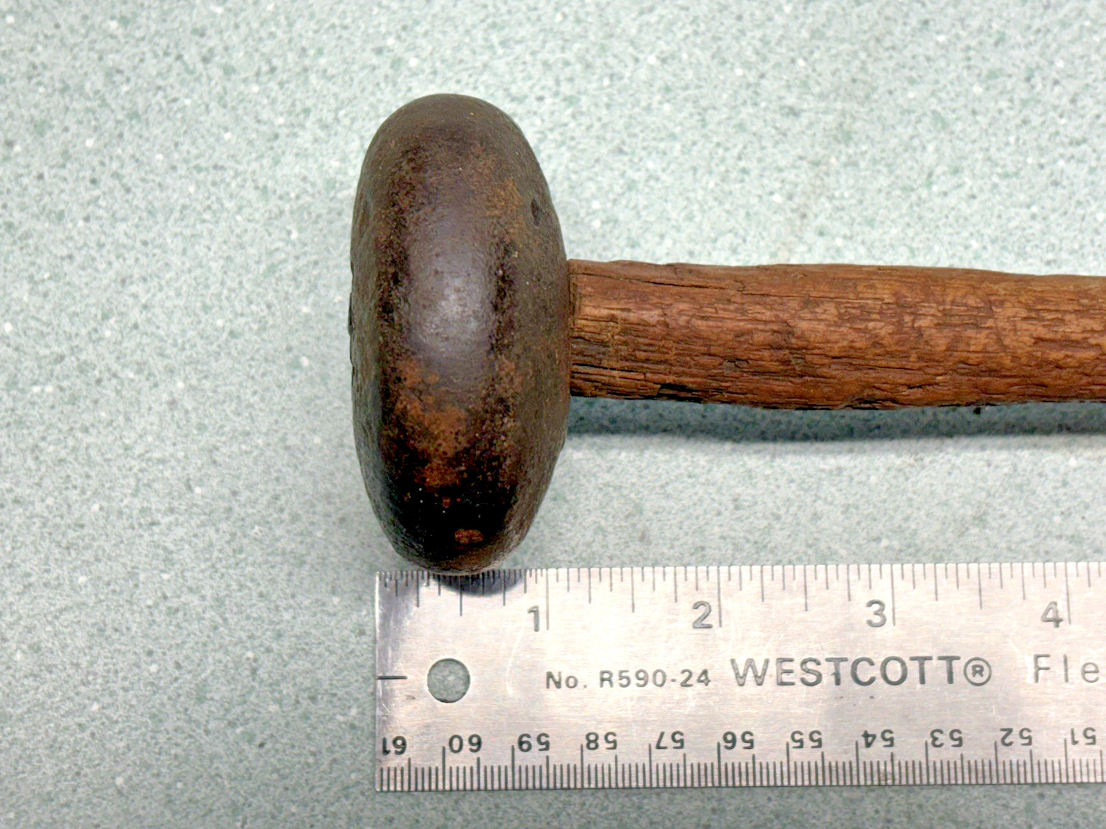 Antique Macadamizing Knapping Napping Hammer Rock Stone Dressing Unmarked NICE