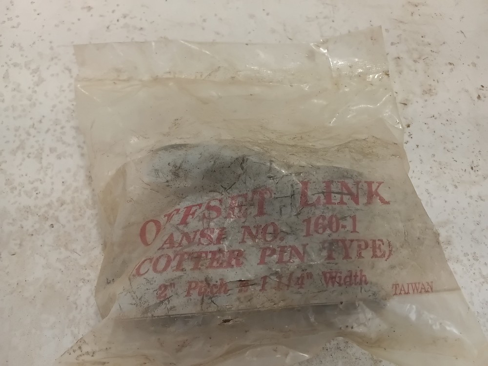 #160-1 Offset Half Link for Roller Chain Single Strand (H12C)