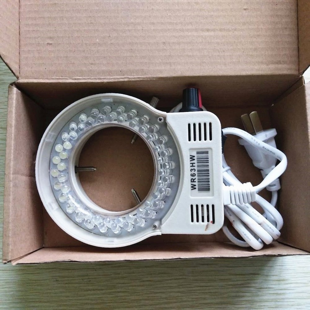 56 LED Adjustable White LED Ring Light Illuminator for Nikon Olympus Microscope