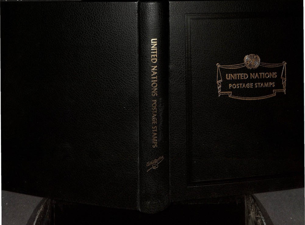 Minkus Binder & Dustcase, 3 Ring, United Nations, Nice Condition (BB)