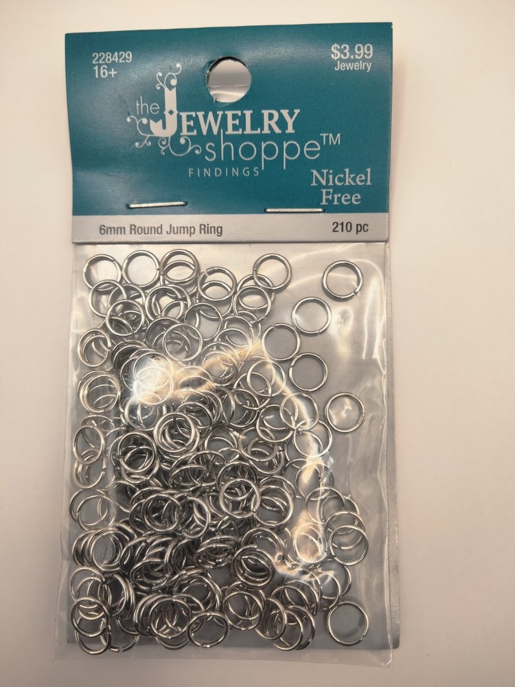 Nickel free 6mm round jump ring 210pc