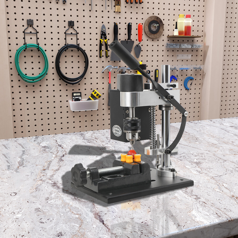 Mini Bench Drill Press Adjustable 7-Speed Small Benchtop Drilling Machine