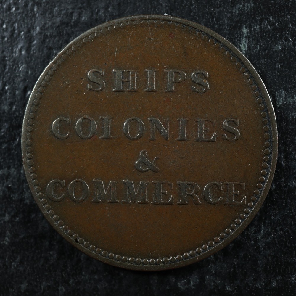 PE-10-37 Ships Colonies & Commerce token PEI Canada Breton 997
