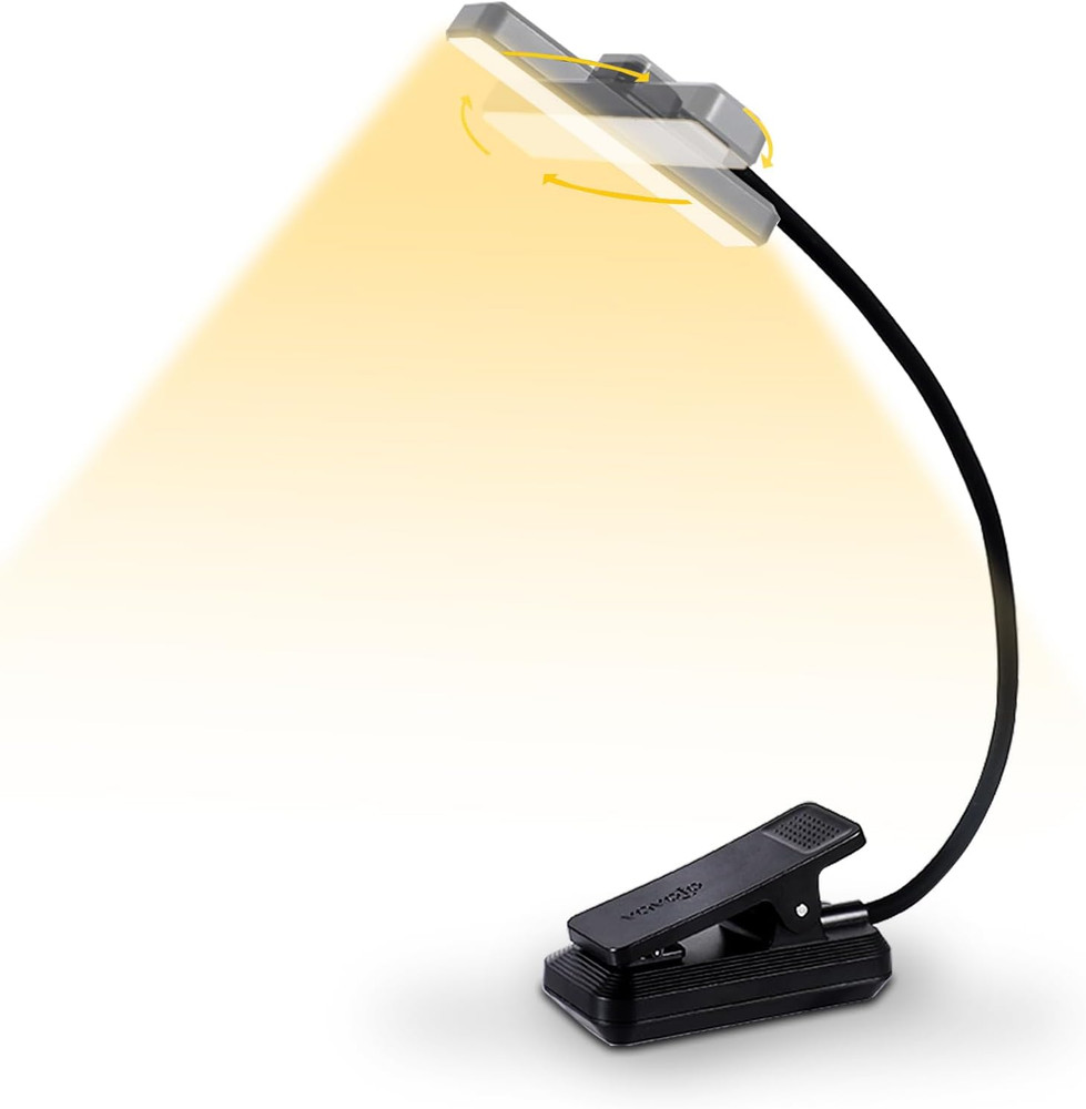 Gritin Rechargeable Book Light for Reading in Bed with 19 LED & Memory Function