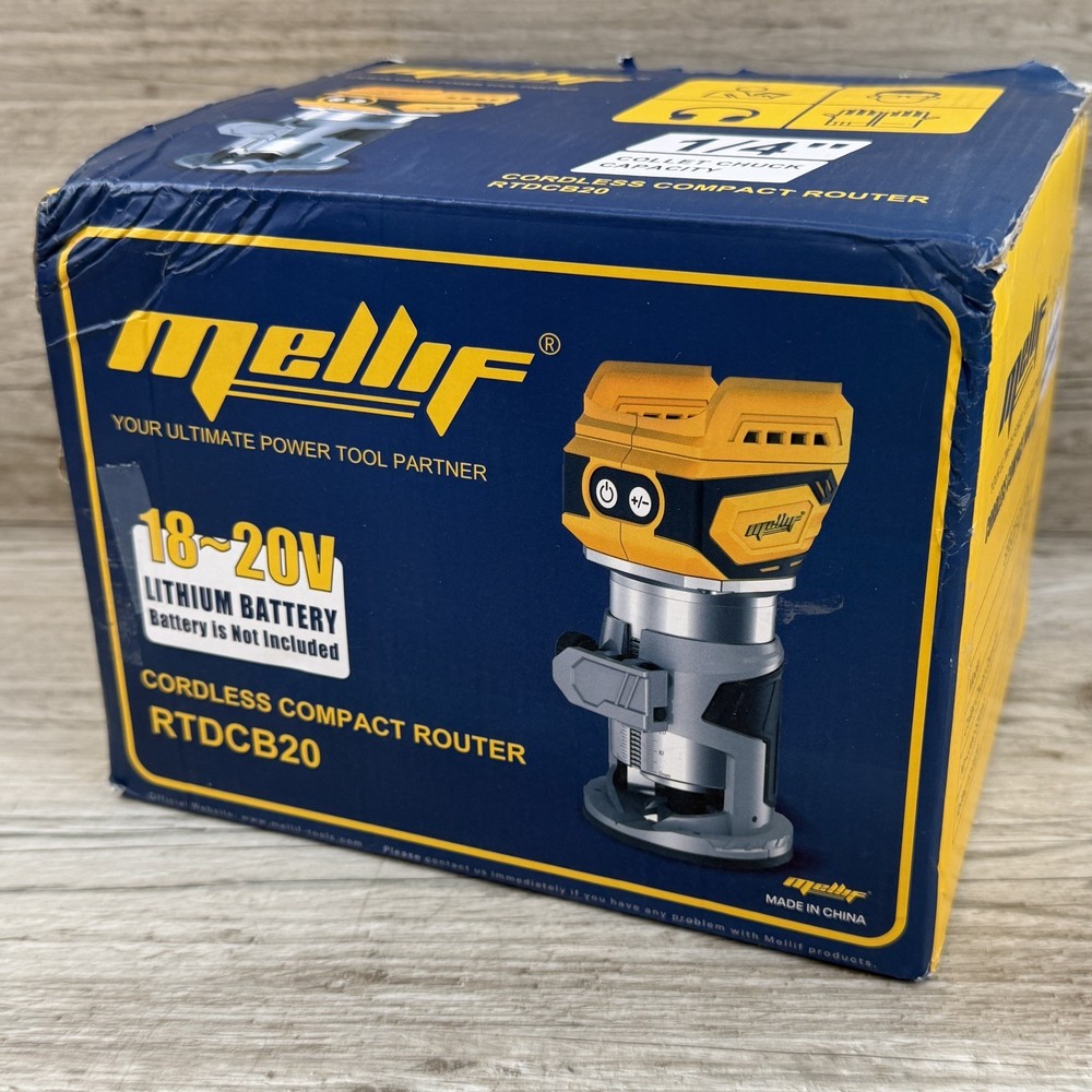 Cordless Brushless Compact Router Compatible with Dewalt 18V Battery(Bare Tool)