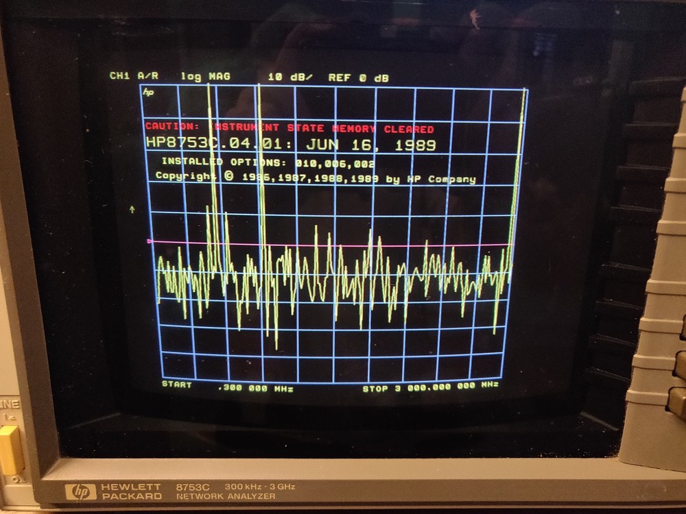 HP 8753C 3GHz RF Network Analyzer (OPT 002, 006, 010) Tests OK, NO S-Param Set