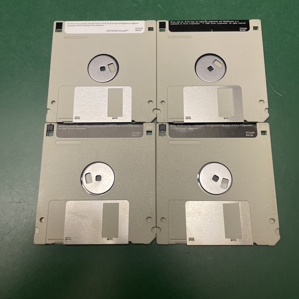 Vintage 1995 3Com Megahertz Modem Fax PC Computer Software 3.5" Floppy Disk