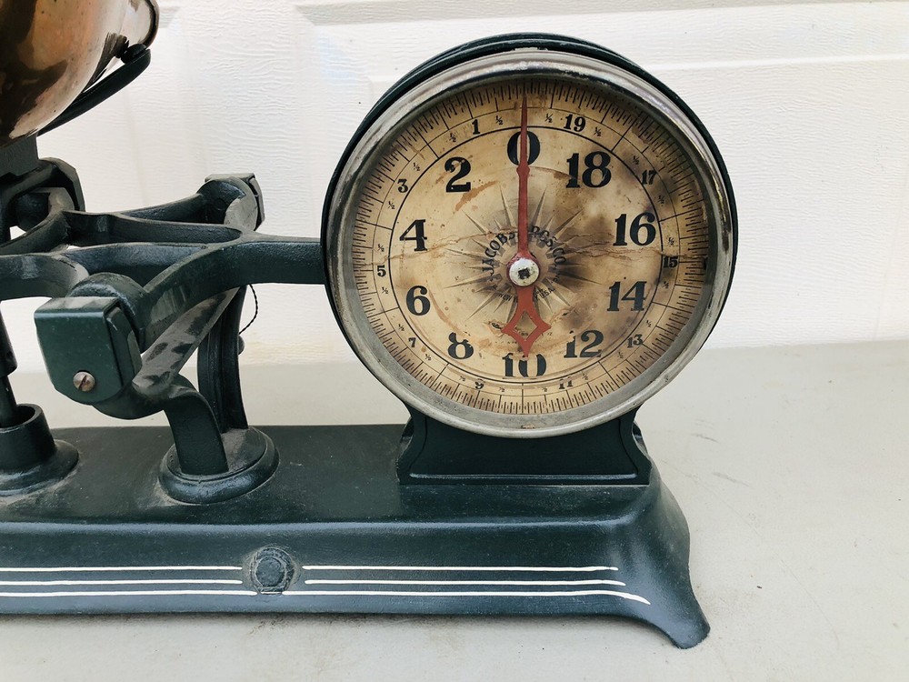 VINTAGE Jacobs Bros Scale 2 Sided General Store