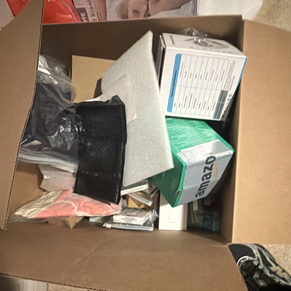 Mystery box, household goods, electronics