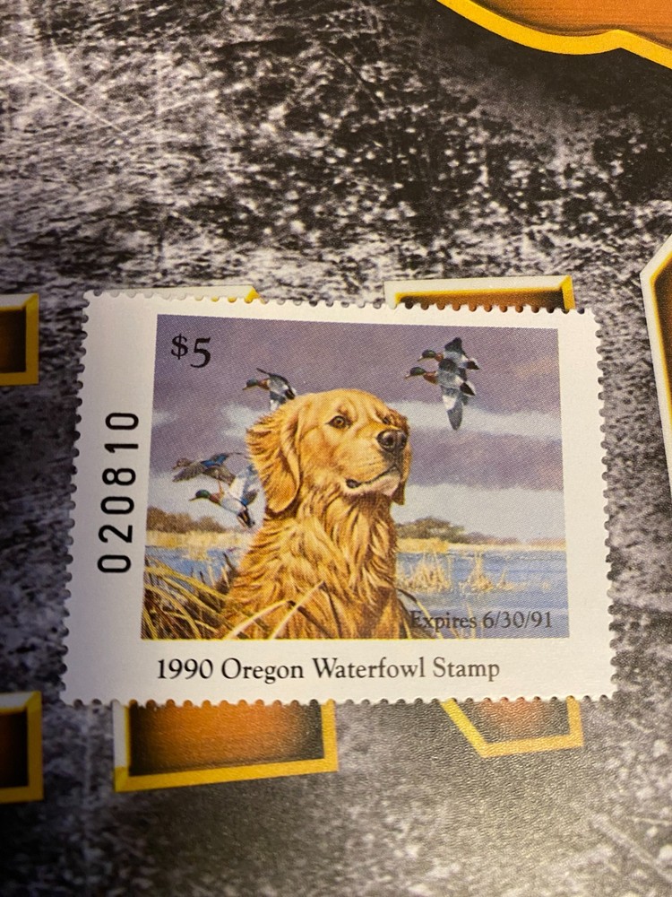 1990 Oregon State Duck Stamp,
