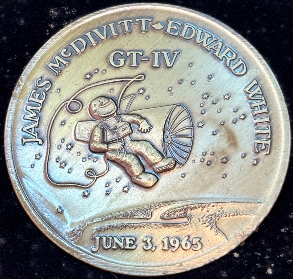 Space First 5 Coin Bronze Medallion Set in plastic case