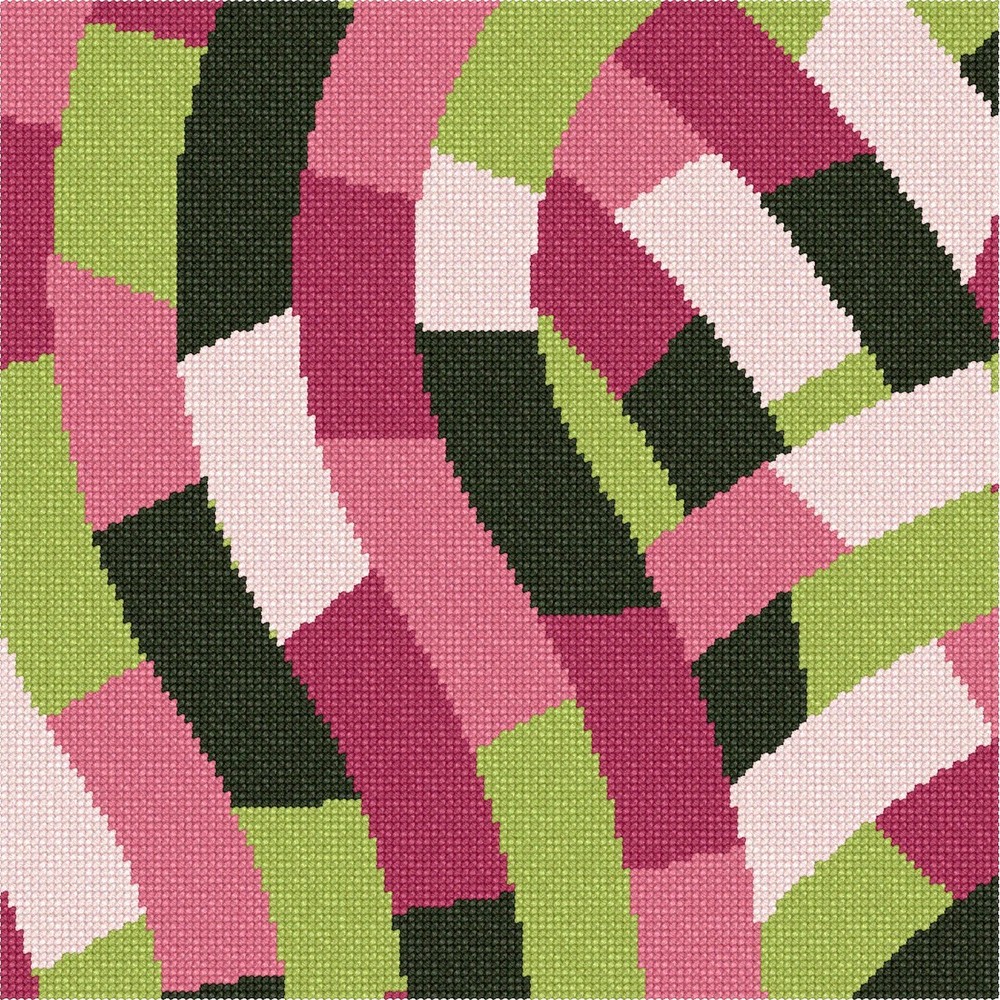 Mauve Collection Paths Needlepoint Kit or Canvas