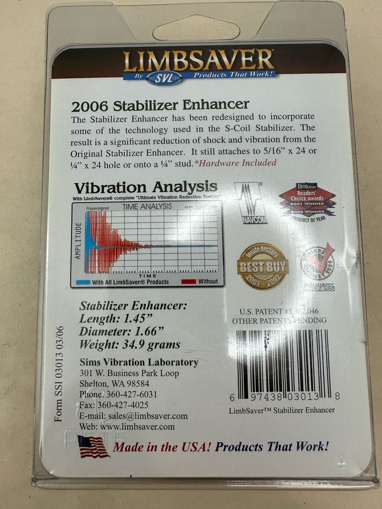 Limbsaver By SVL - 3013 Stabilizer Enhancer Black