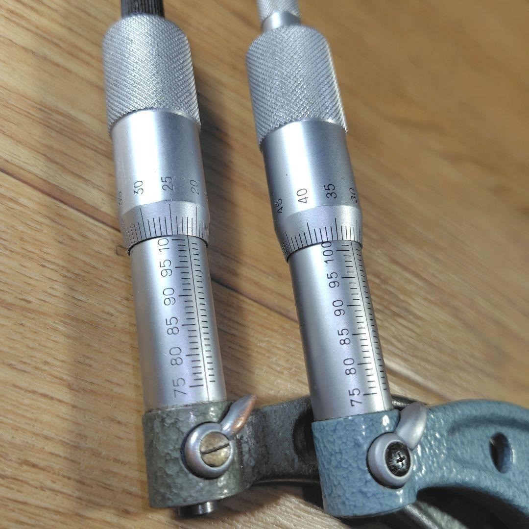 Mitutoyo Outside Micrometer OM-100 75-100mm Set 2pcs #29